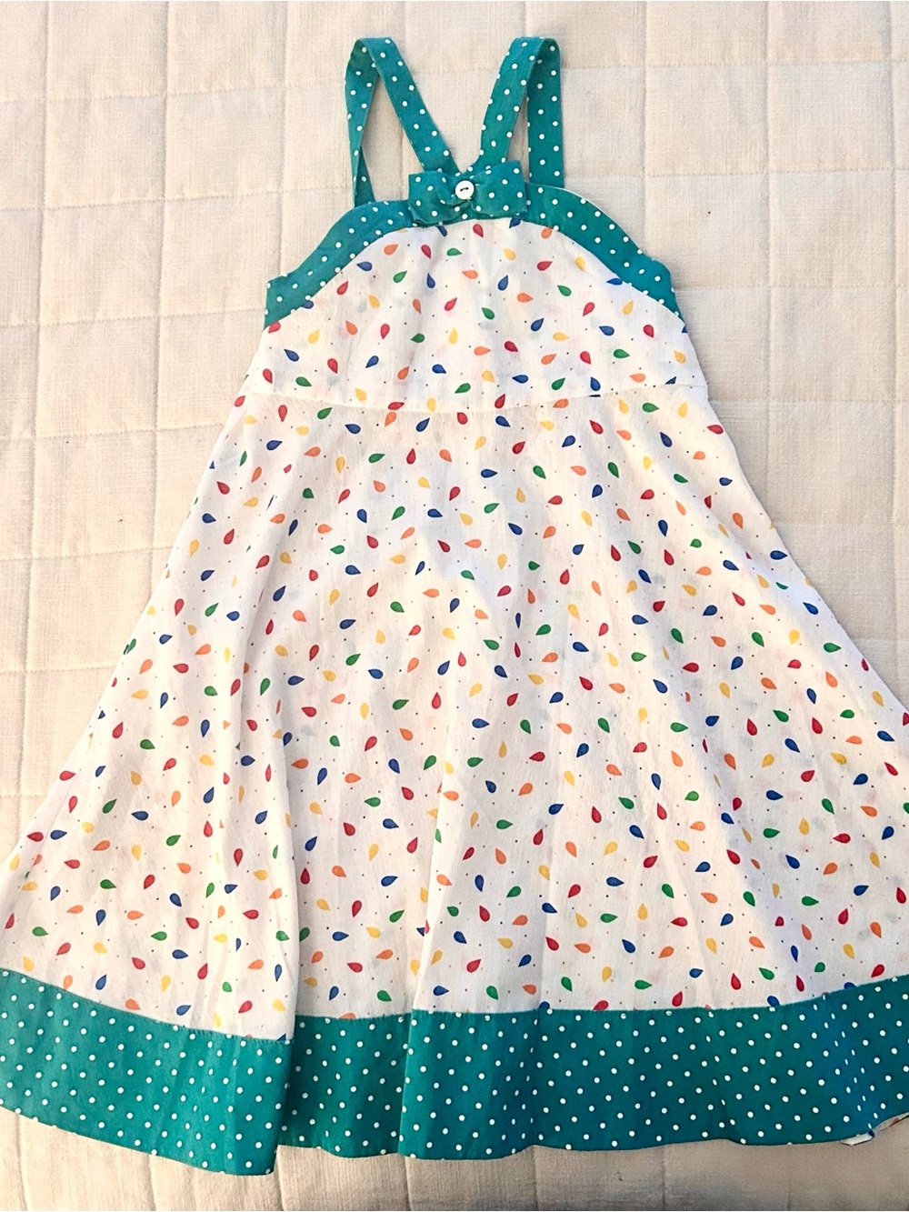 Vintage Cotton Girls Summer Dress